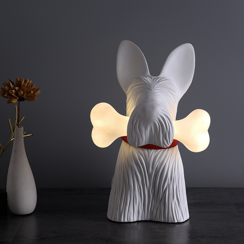 Scottie Table Lamp Decoration  - Resin Art On Floor recension och pris
