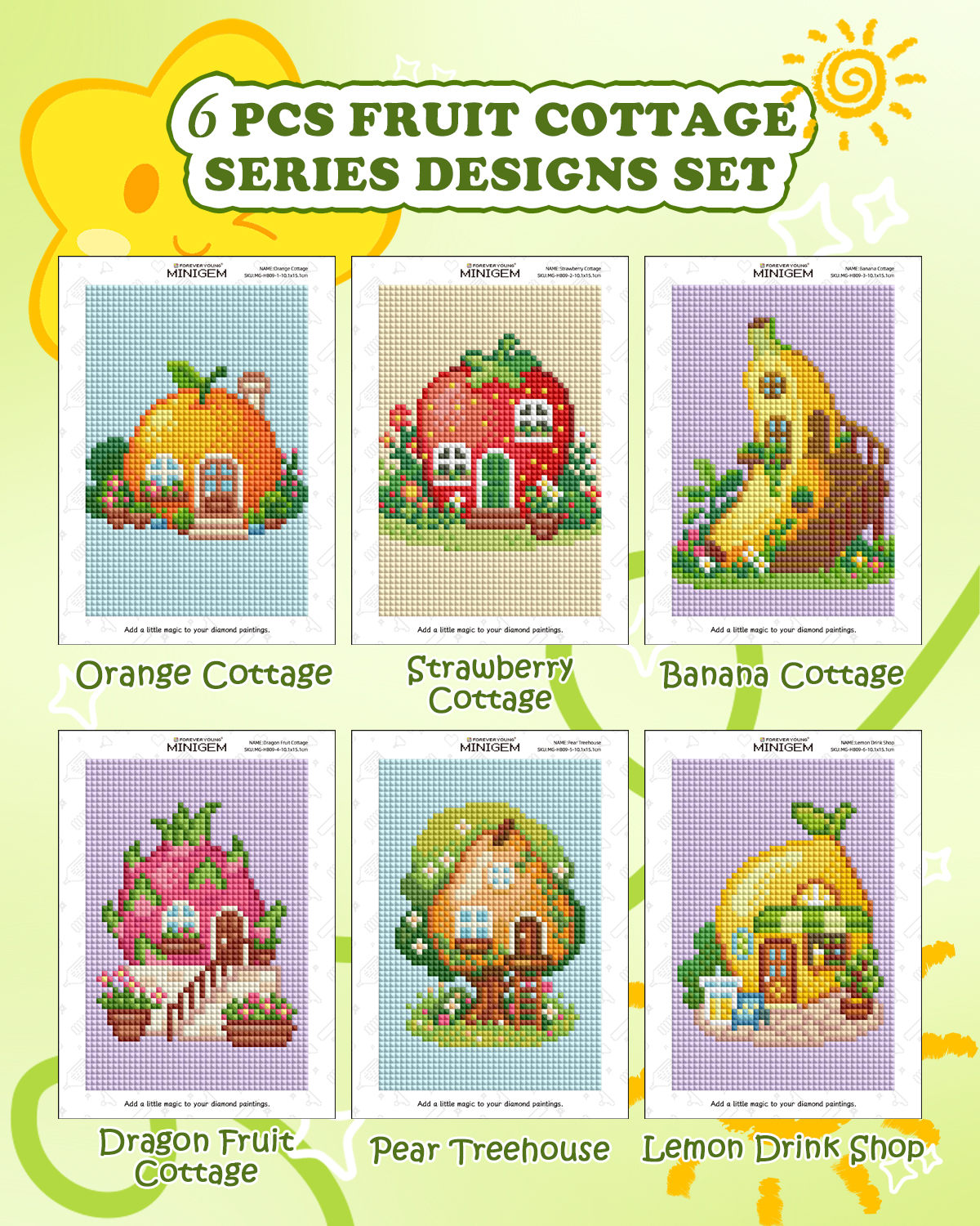 Forever Young Minigem 6PCS Fru - Resin Art For Beginner recension och pris