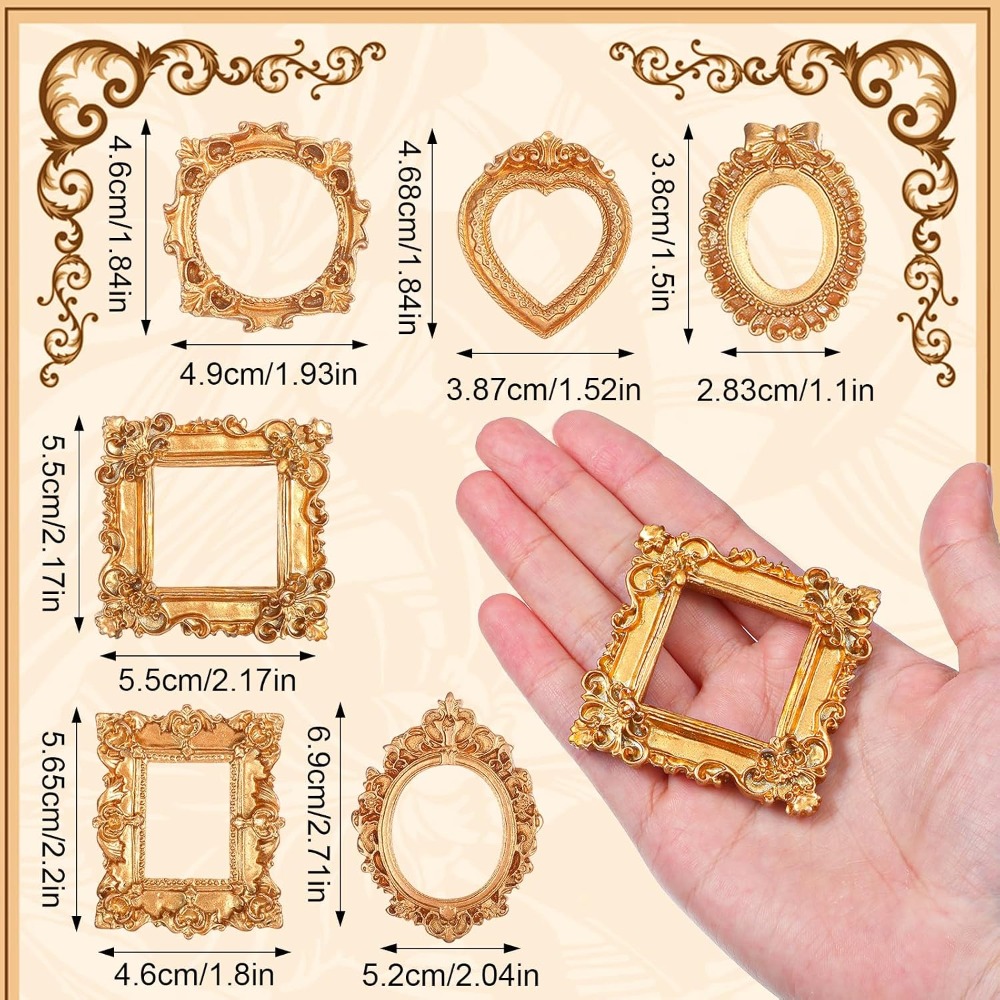 Small Vintage Gold Picture Fra - Resin Art For Anniversary Gift recension och pris