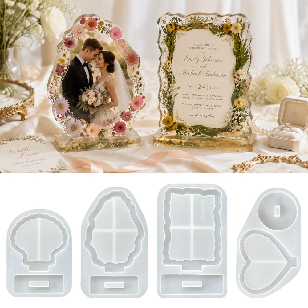 S0305 Love Heart Shell Photo F - Resin Art Heart recension och pris