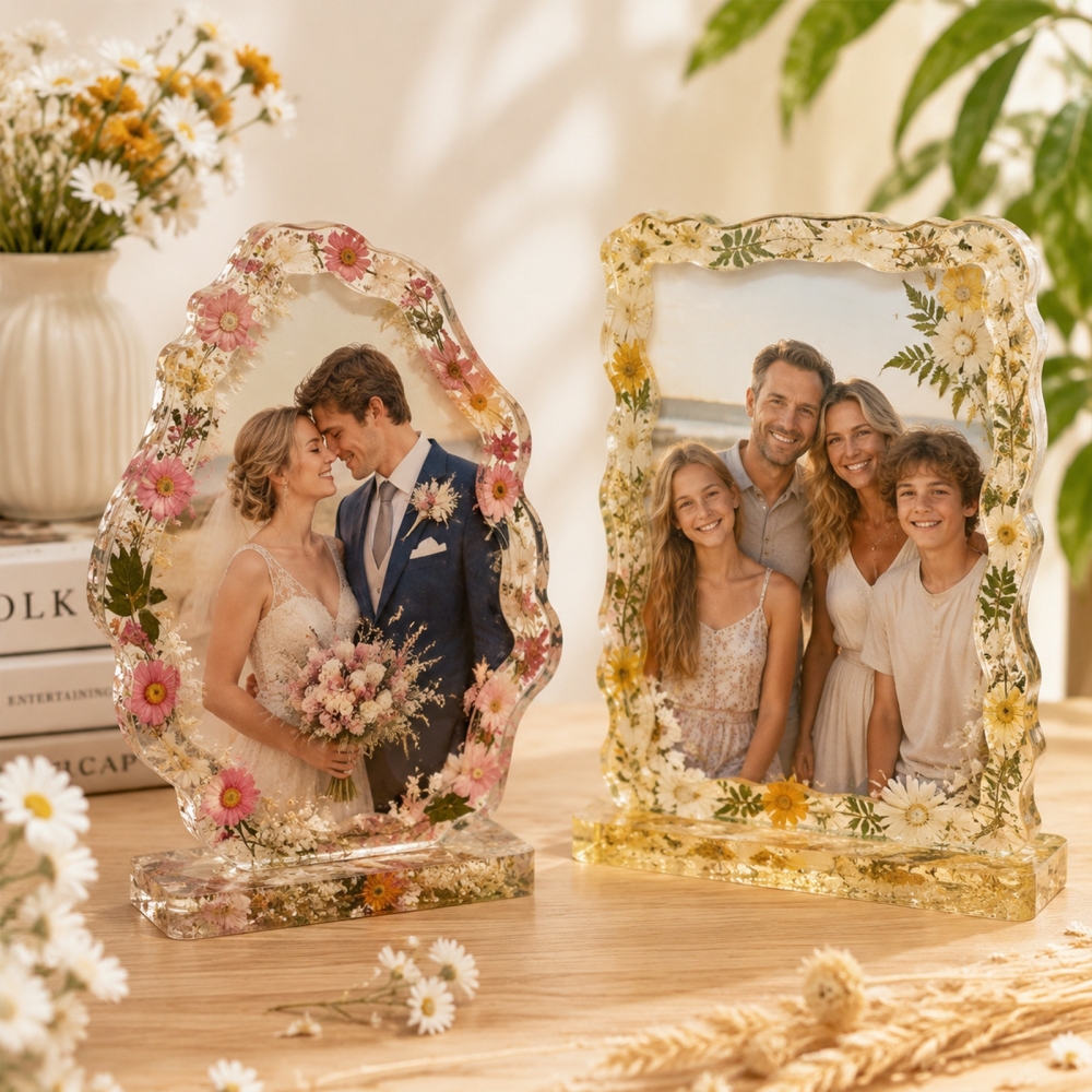 S0305 Love Heart Shell Photo F - Resin Art Heart recension och pris