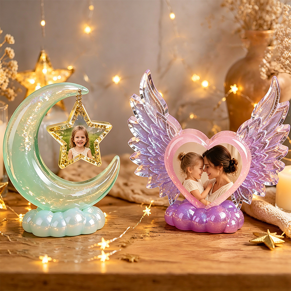 S0308 Heart Shaped Photo Frame - Resin Art Heart recension och pris