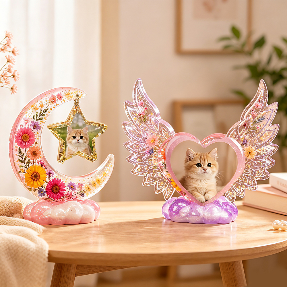 S0308 Heart Shaped Photo Frame - Resin Art Heart recension och pris