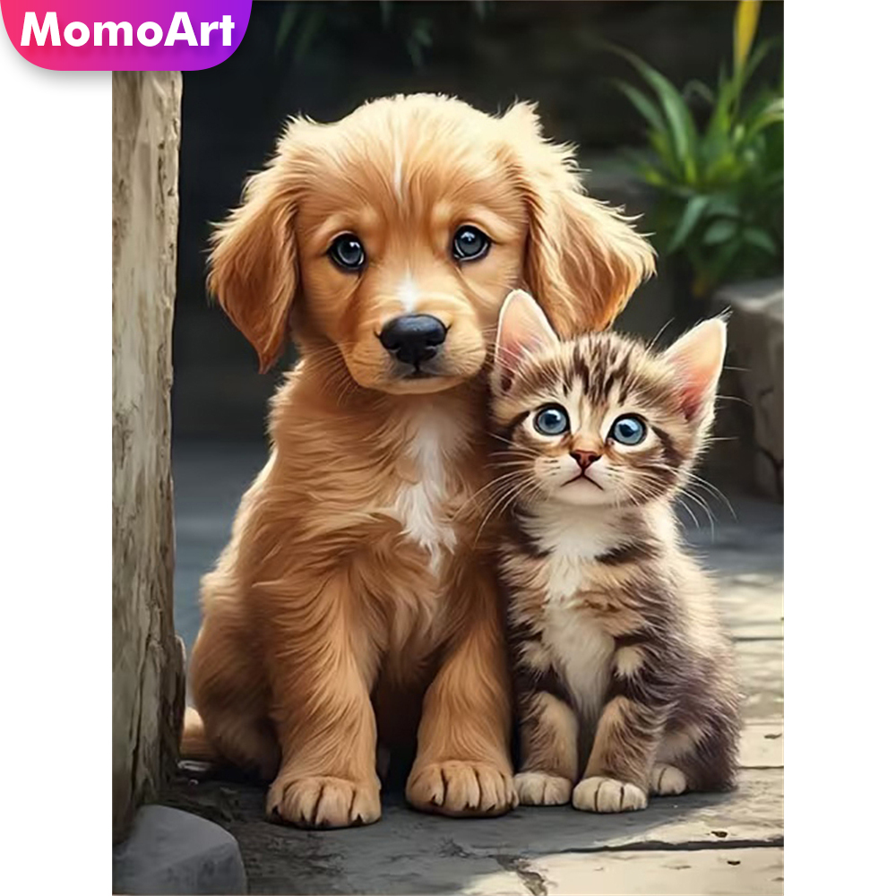 Momoart Diamond Embroidery Dog - Resin Art For Beginner recension och pris