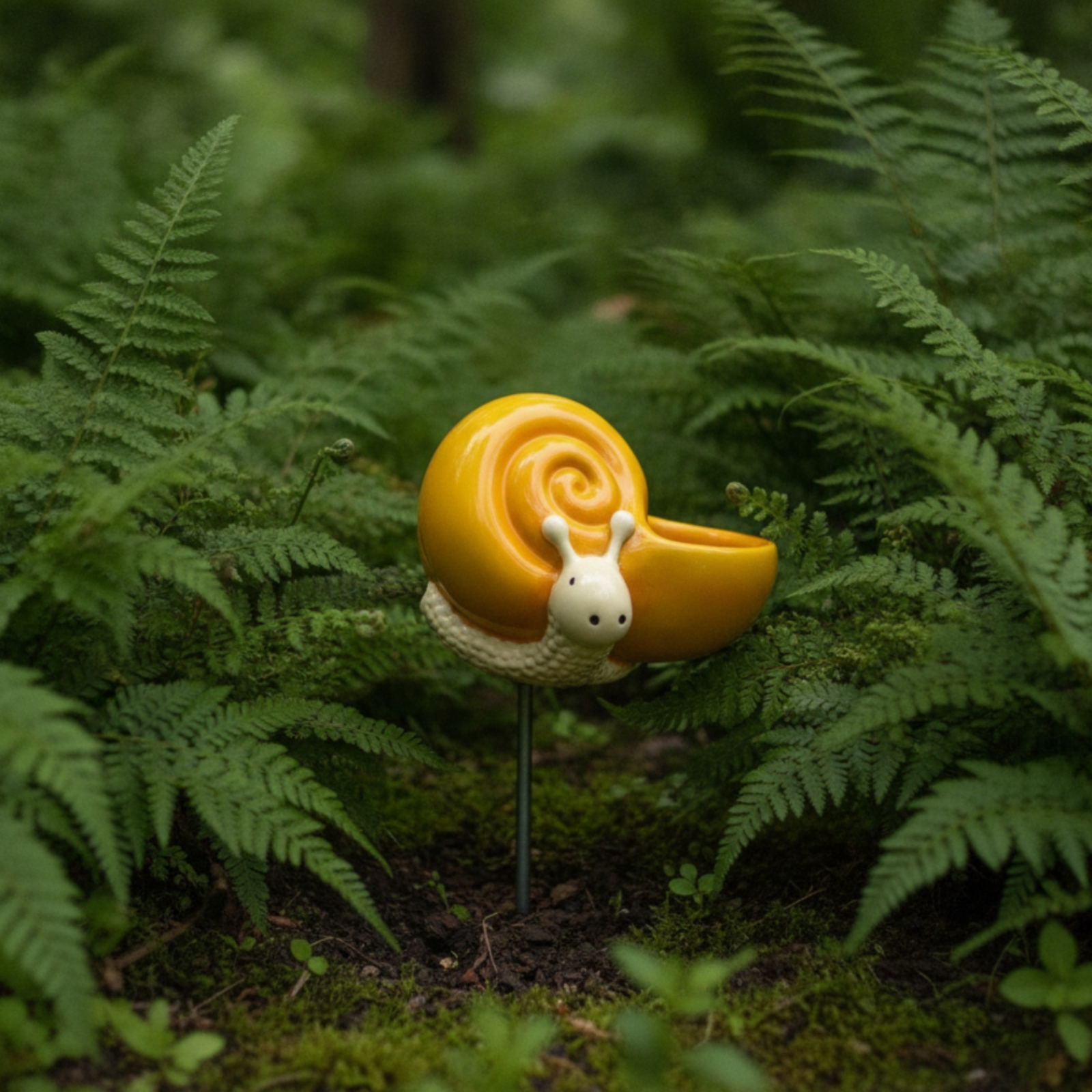 Garden Stake with Bowl Glossy  - Resin Art Flower recension och pris